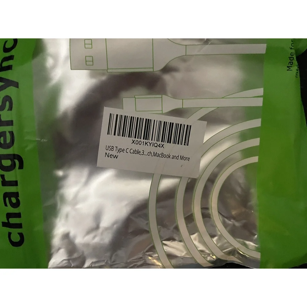 Chargersync USB Made for Type C Devices Cables Set of Three X001KY1q4x